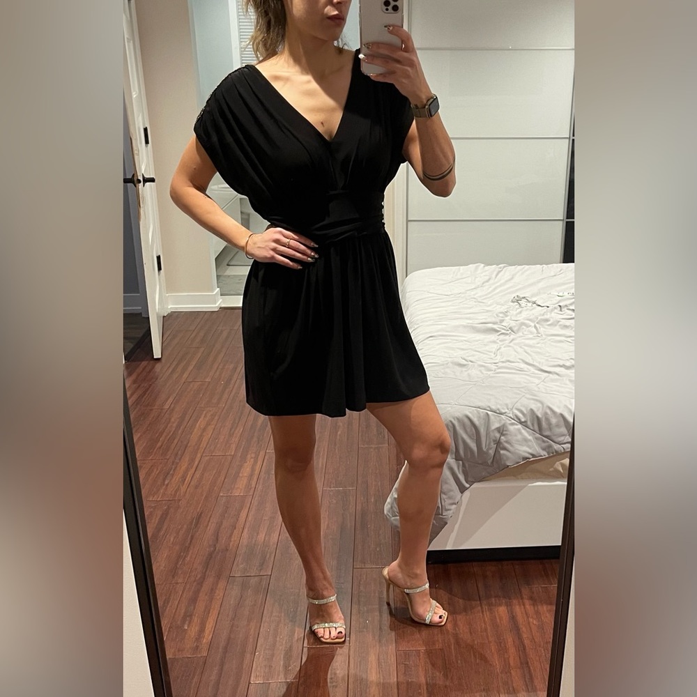 French Connection Mini Dress, size 8, NWOT, embellished shoulder details